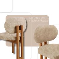 Conjunto Com 2 Cadeiras Madeira Nala Milano/Imbuia Nat. - 3