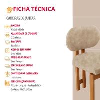 Conjunto Com 2 Cadeiras Madeira Nala Milano/Imbuia Nat. - 4