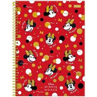 Caderno Espiral Capa Dura Universitário 1 Matéria Disney Minnie Mouse 80 Folhas Foroni Estampa 2 - 1