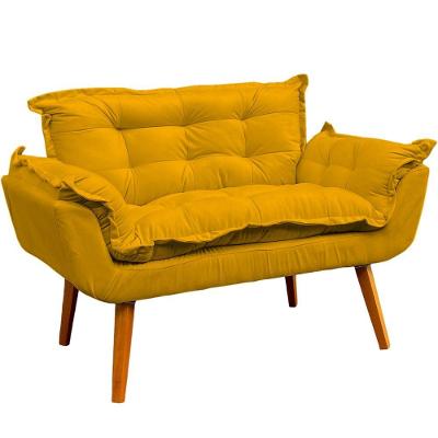 Namoradeira Decorativa Para Sala Recepção Consultório Escritório Manicure Alice Suede