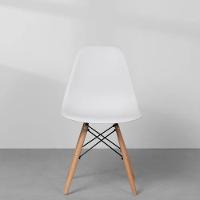 Conjunto Sala Jantar Morderna Mesa Leda 80cm E 4 Cadeiras Eiffel Eames Cor Branco - 7