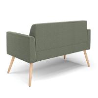 Sofá 2 Lugares Namoradeira Pé Palito Natural Marisa Bouclê Pistache D03 - D'rossi - 7