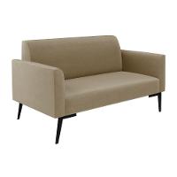 Sofá Namoradeira Com Poltrona Pés Villach Marisa Suede Marrom Rato D03 - D?rossi - 3