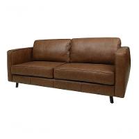 Sofá De Couro Guarujá 3 Lugares Soft Mel - Mempra Design - 2