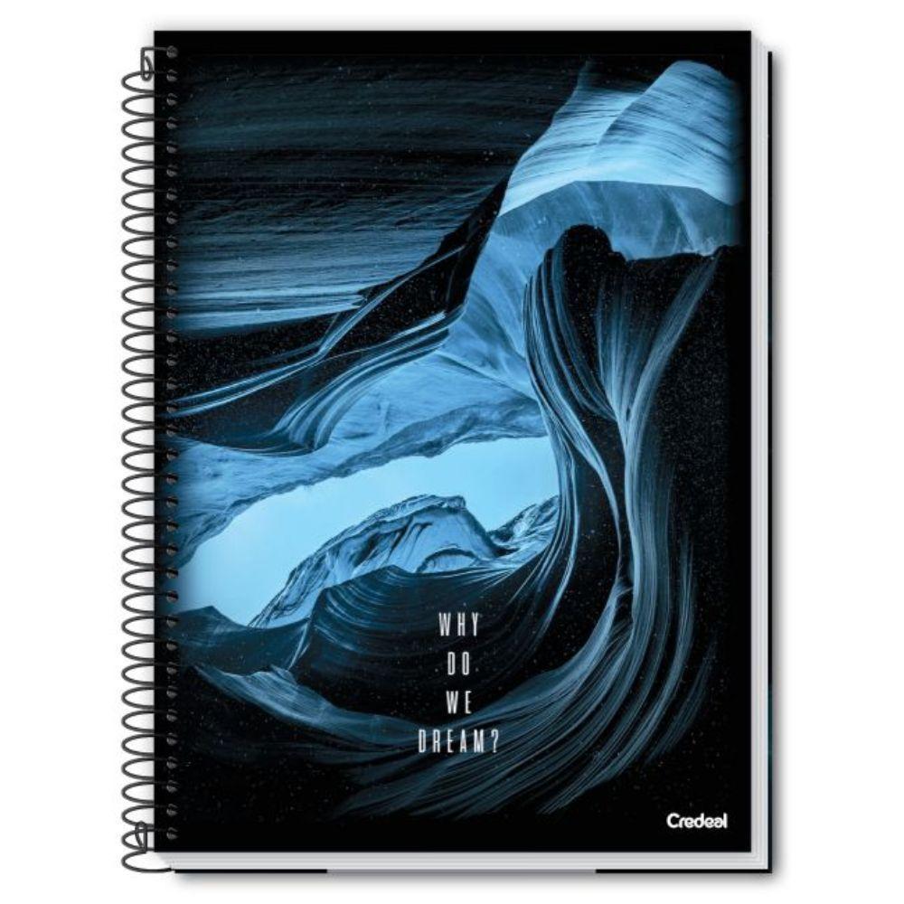 Caderno Espiral Capa Dura Universitário A4 80 Folhas 1 Matéria Credeal Estampa 2 - 1