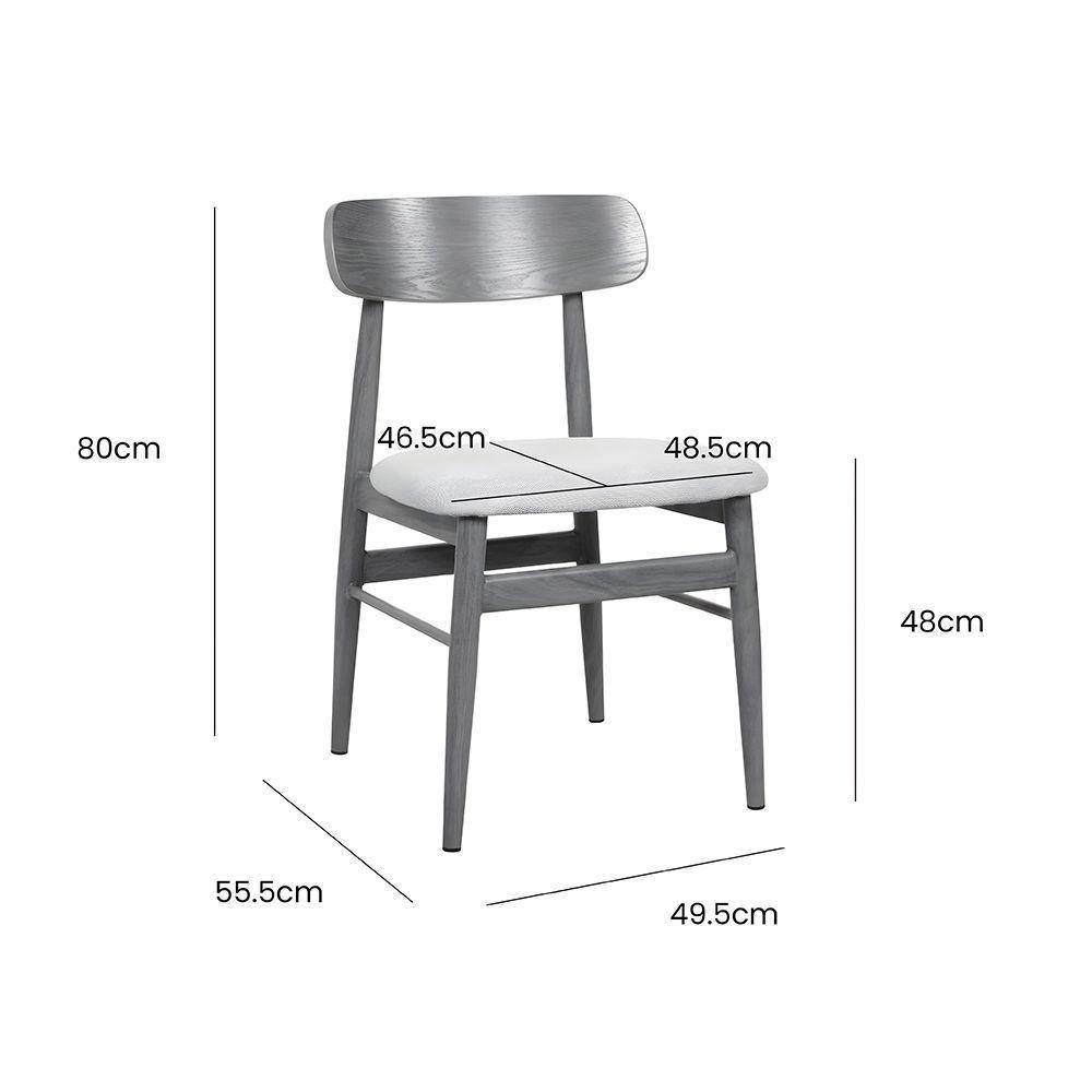 Kit 8 Cadeiras De Jantar Delta Estrutura Aço Carbono Laminado Natural Com Estofado Linho Cru - 4