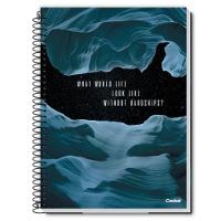 Caderno Espiral Capa Dura Universitário A4 80 Folhas 1 Matéria Credeal Estampa 4 - 1