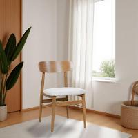 Kit 2 Cadeiras De Jantar Delta Estrutura Aço Carbono Laminado Natural Com Estofado Linho Cru