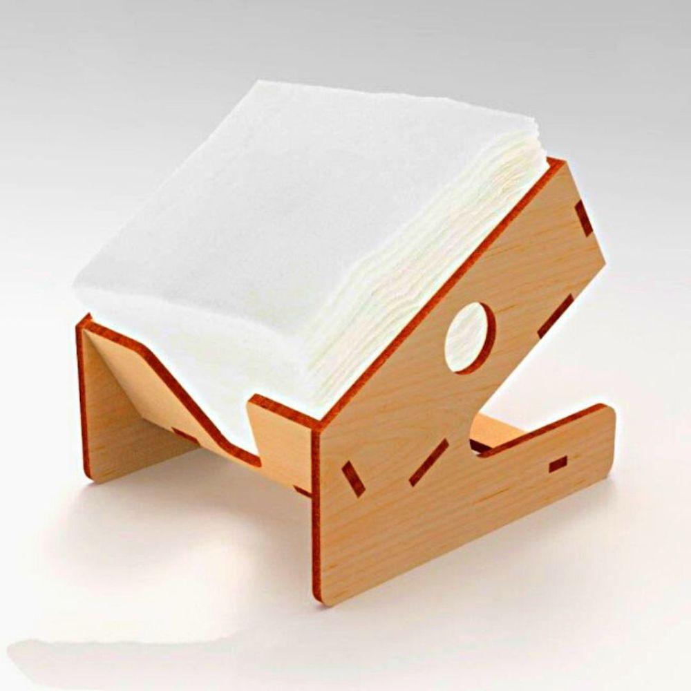 Porta Guardanapo Em Mdf - Kit 5 Unidades - 1