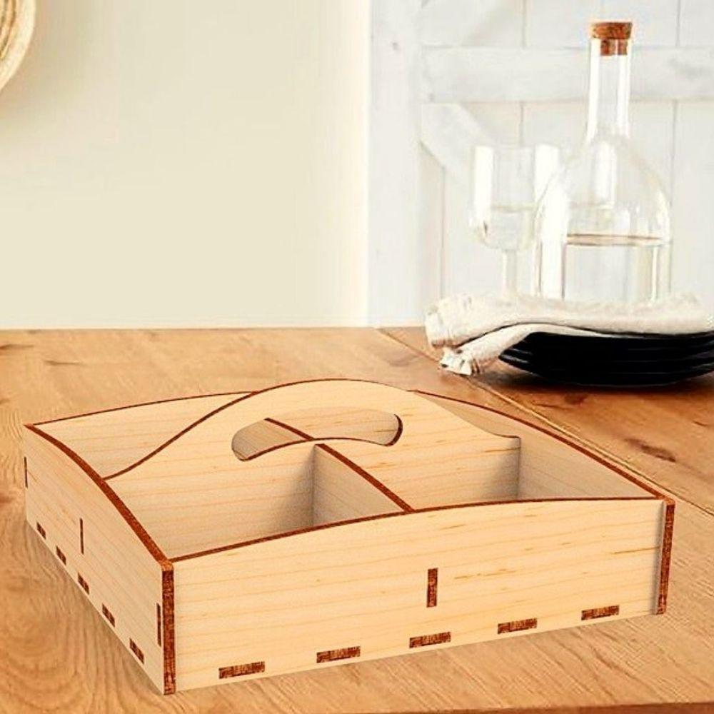 Porta Guardanapo E Sachê Em Mdf - Kit 5 Unidades - 2