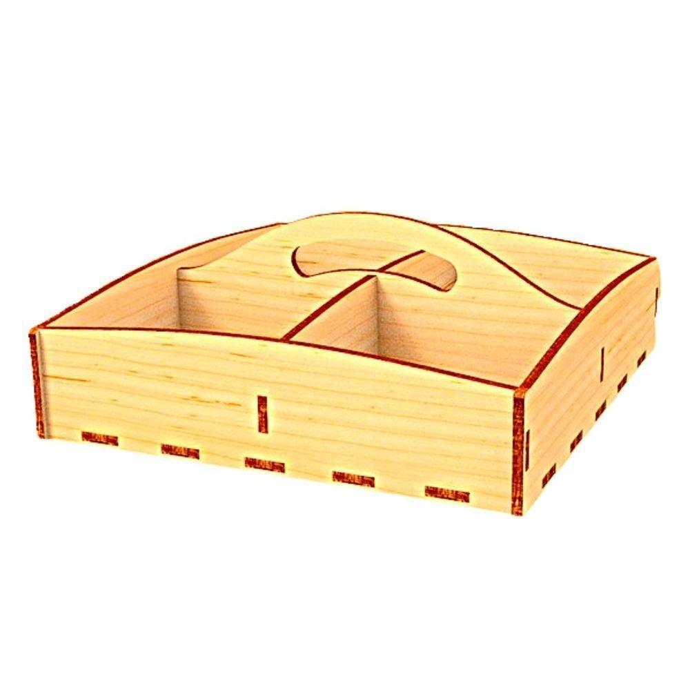 Porta Guardanapo E Sachê Em Mdf - Kit 5 Unidades - 4