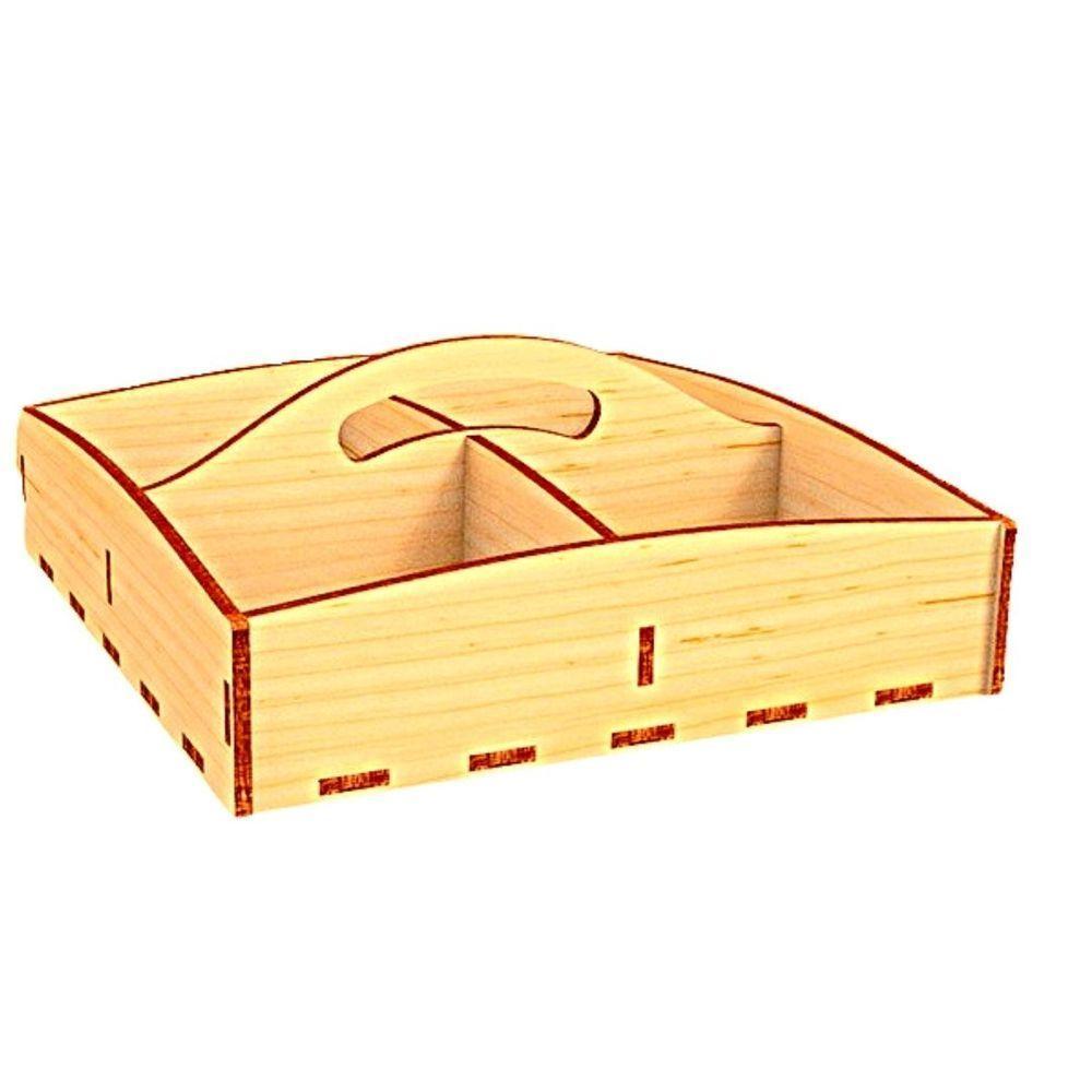 Porta Guardanapo E Sachê Em Mdf - Kit 5 Unidades - 5