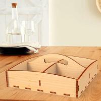 Porta Guardanapo E Sachê Em Mdf - Kit 5 Unidades - 1