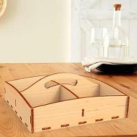 Porta Guardanapo E Sachê Em Mdf - Kit 5 Unidades - 2