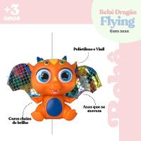 Bebê Dragão Flying Baby Com Asas - Laranja - 3