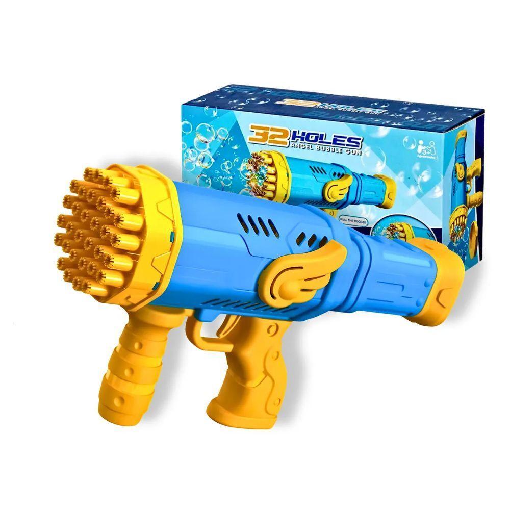 Brinquedo Lança Bola De Sabão Automática Pistola De Bolhas Ideal Para Trazer Alegria E Entretenimento - 1