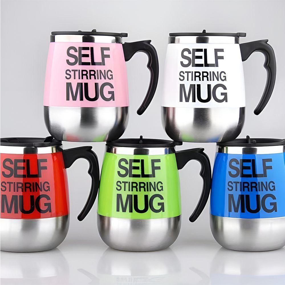 Caneca Misturadora Copo Mixer Magnético 400ml Recarregável Stirring Mug Xícara Elétrica Azul Escuro - 3
