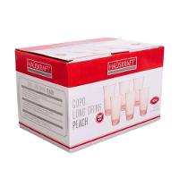 Conjunto 6 Copos Long Drink Peach 350 Ml Rosa Hauskraft - 2