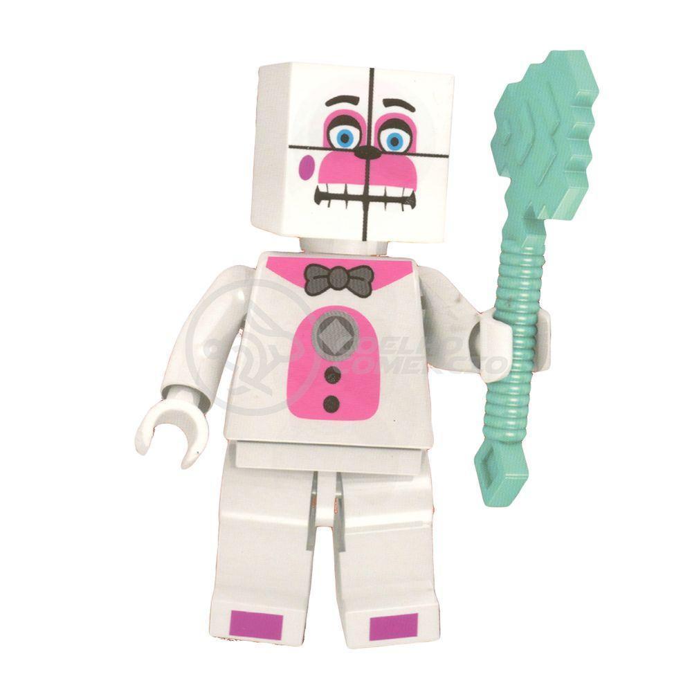 Brinquedo Boneco Bloco De Montar Five Nights At Freddy´s Compatível Com Lego - Funtime Freddy - 1
