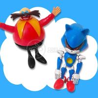 Cartela Sonic The Hedgehog 3 Bonecos Dr Eggman Metal Sonic E Super Sonic Action Figure Miniatura - 3