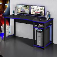 Mesa Gamer Multimóveis Cr25049 Preta/Azul - 2