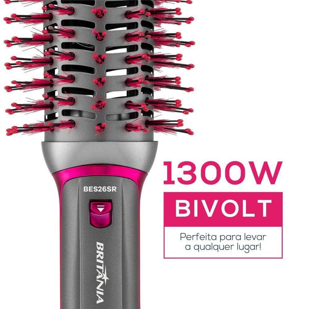 Escova Secadora Britânia 4 em 1 1300W Bivolt BES26SR Bivolt - 2