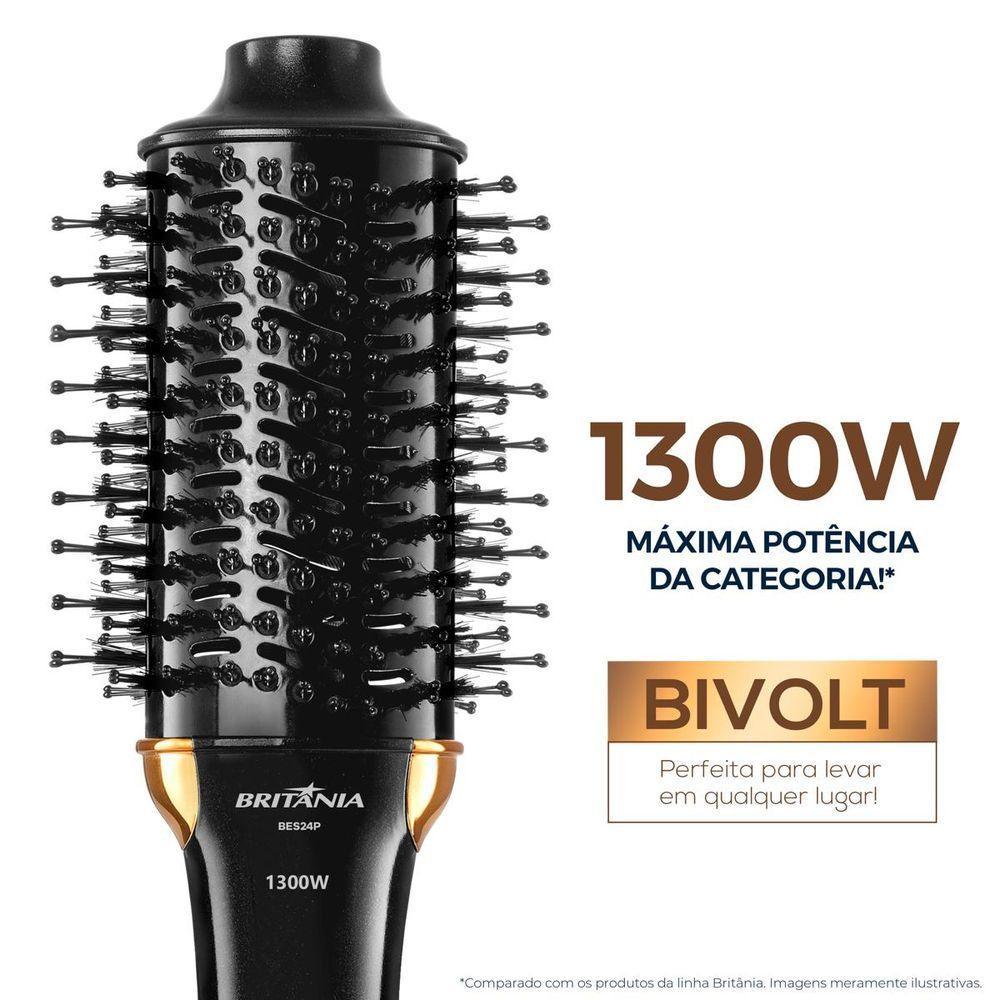Escova Secadora Britânia 1300W Bivolt BES24P Bivolt - 2