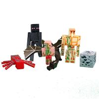 Cartela Minecraft Dragão 5 Bonecos + 1 Bloco Pigman - 2