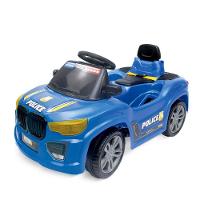 Carrinho Passeio Infantil Bm Car Police Azul Seguro Haste - 2