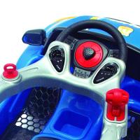 Carrinho Passeio Infantil Bm Car Police Azul Seguro Haste - 5