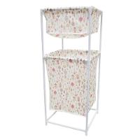 Cesto De Roupa Duplo Roupeiro 2 Andares Organizador Divisorias Multiuso De Banheiro Quarto Lavanderia Brinquedos - 5