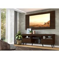 Rack Com Painel Tv 65" Retrô Flórida Multimóveis V3133 Duna/Preto Duna/Preto - 2