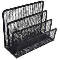 Conjunto Kit Escritório 4 Peças Organização Preto Aço - 5