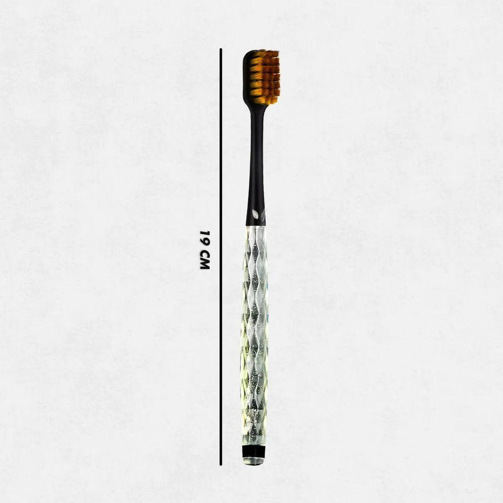 Kit 3 Escovas De Dente Ultra Macia Com Cabo De Cristal - 2