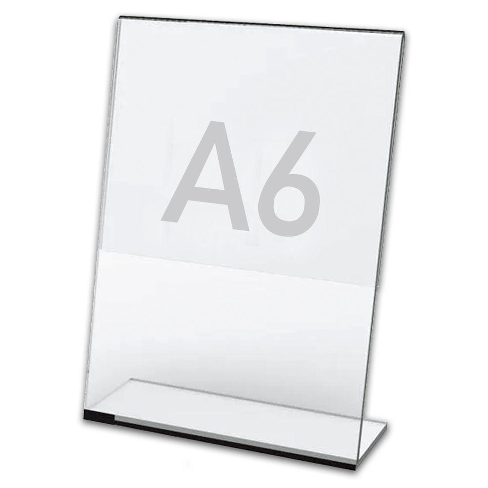 Display Expositor A6 10x15cm Em L Ps Acrílico Mesa Balcão - 1