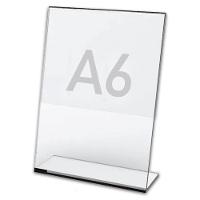 Display Expositor A6 10x15cm Em L Ps Acrílico Mesa Balcão - 1