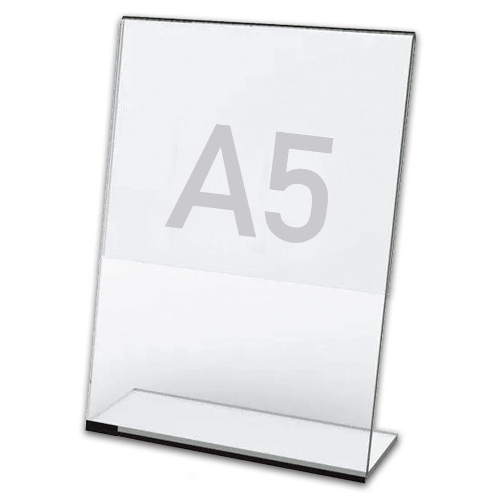 Display Expositor A5 15x21cm Em L Ps Acrílico Mesa Balcão - 1