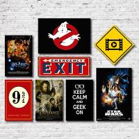 Kit 8 Placas Decorativas Geek Filmes Harry Potter Mdf - 3