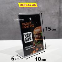 10 Displays L Expositor Pix Qr Code 10x15 Cm Ps Acrílico Kit - 2