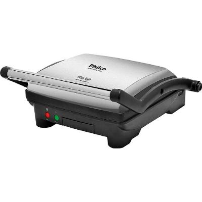 Sanduicheira Philco Super Grill Duo 2 em 1 Inox 1600W Preto 220V