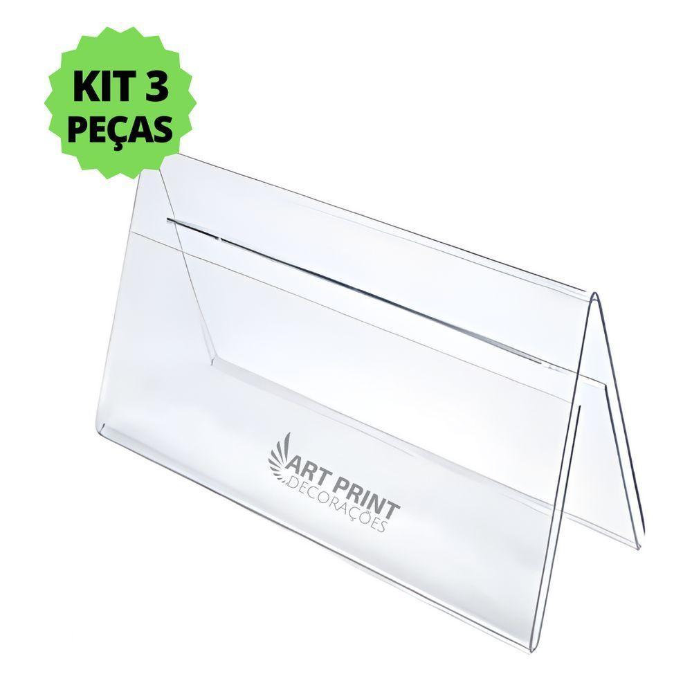 3 Prisma De Mesa Balcão Buffet Display Expositor Ps Cristal - 5