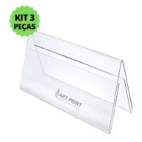 3 Prisma De Mesa Balcão Buffet Display Expositor Ps Cristal - 5