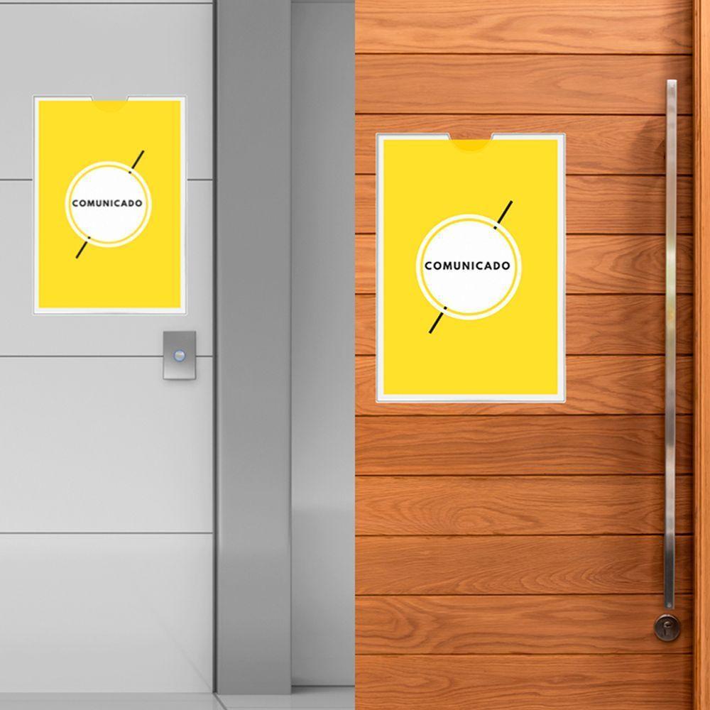 Quadro De Aviso A4 Display De Parede Acrílico Ps Cristal - 4