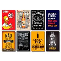 Kit Placas Decorativas Top Bebidas Mdf - 8 Placas - 1