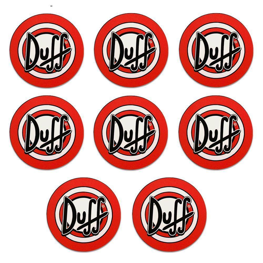 Kit 8 Bolachas Porta Copos Em Plástico Duff Com Suporte - 2