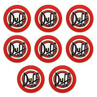 Kit 8 Bolachas Porta Copos Em Plástico Duff Com Suporte - 2