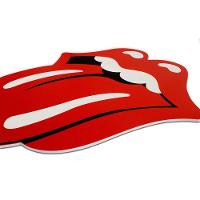 Placa Decorativa Música Rolling Stones Recorte 30x27 Cm - 3