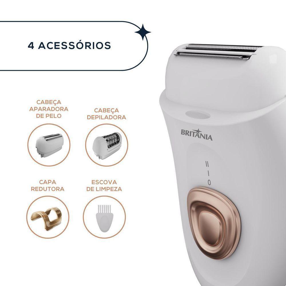 Depilador Britânia 4 Acessórios BDP04 Bivolt - 4