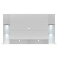 Painel Com Suporte Tv 60" E 4 Leds Vegas Multimóveis V3678 Branco Branco - 3