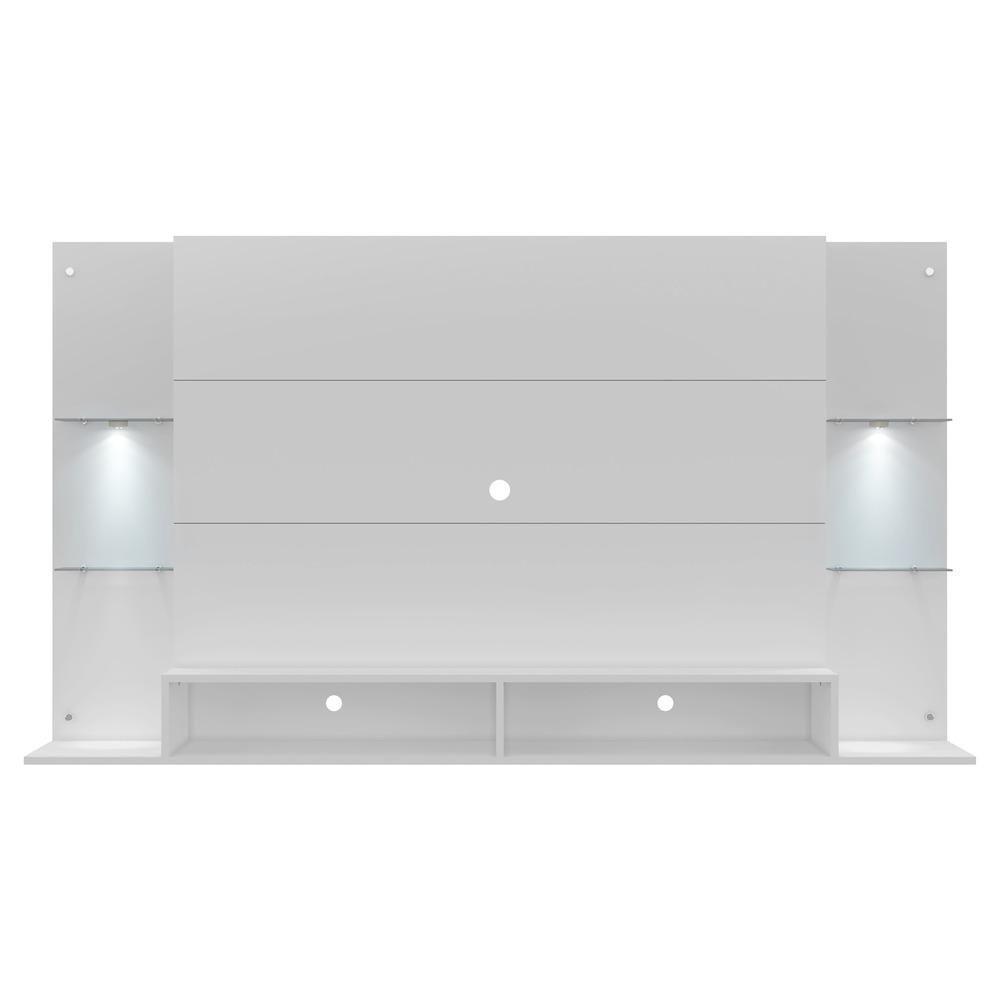 Painel Tv 60" Com 2 Leds Vegas Multimóveis V3394 Branco Branco - 3